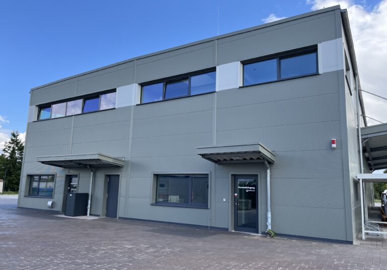 Das neue Betriebsgebäude des Wasserverbands Garbsen-Neustadt von Außen