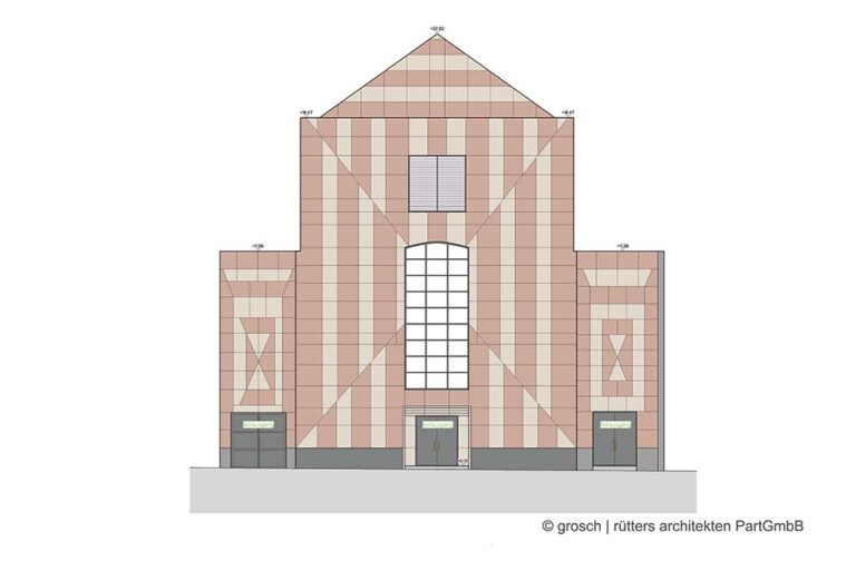 Entwurf der Caritaskirche