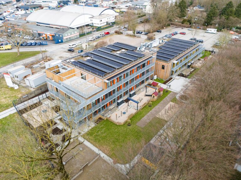 Luftaufnahme der Tageseinrichtung für Kinder in der Dortmunder Innenstadt