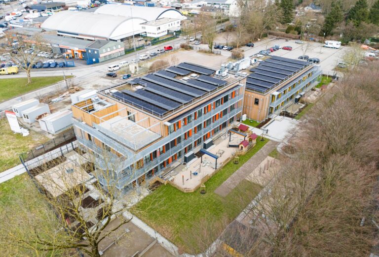 Luftaufnahme der Tageseinrichtung für Kinder in der Dortmunder Innenstadt