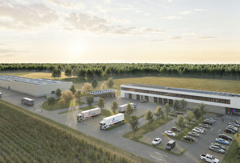 Visualisierung des Amprion Betriebsstandorts in Wietmarschen-Lohne