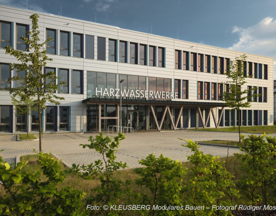 Außenaufnahme Harzwasserwerke in Hildesheim.