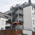 Feuerwehrtreppe in Düsseldorf Heerdt