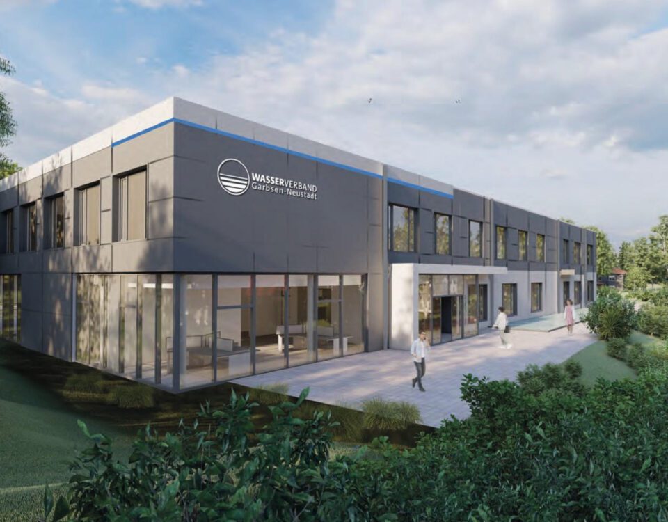 Visualisierung der Hauptverwaltung für den Wasserverband Garbsen